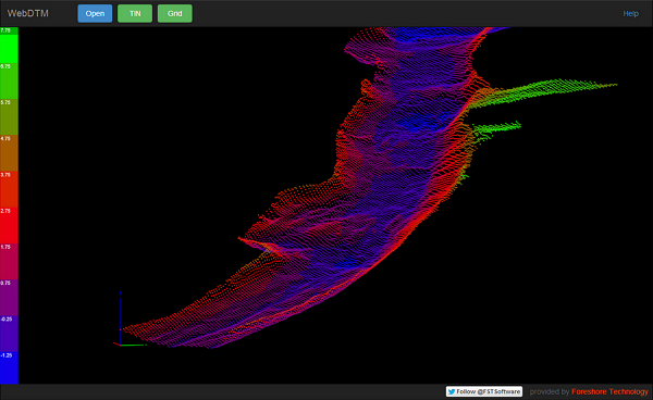 Web dtm free hydrographic tool